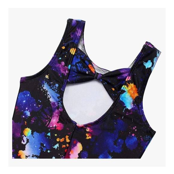 MODAFANS Shorts Leotard Black with Butterfly Size 10-11y XL - Picture 4 of 6